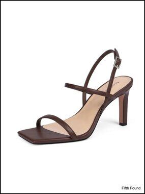 Open Toe Ankle Strap High Heel Strappy Sandals Faux Leather